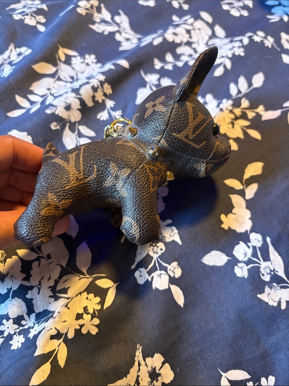 Designer-Inspired Black Brown Dog Figurine Plush - Picture 2 of 6